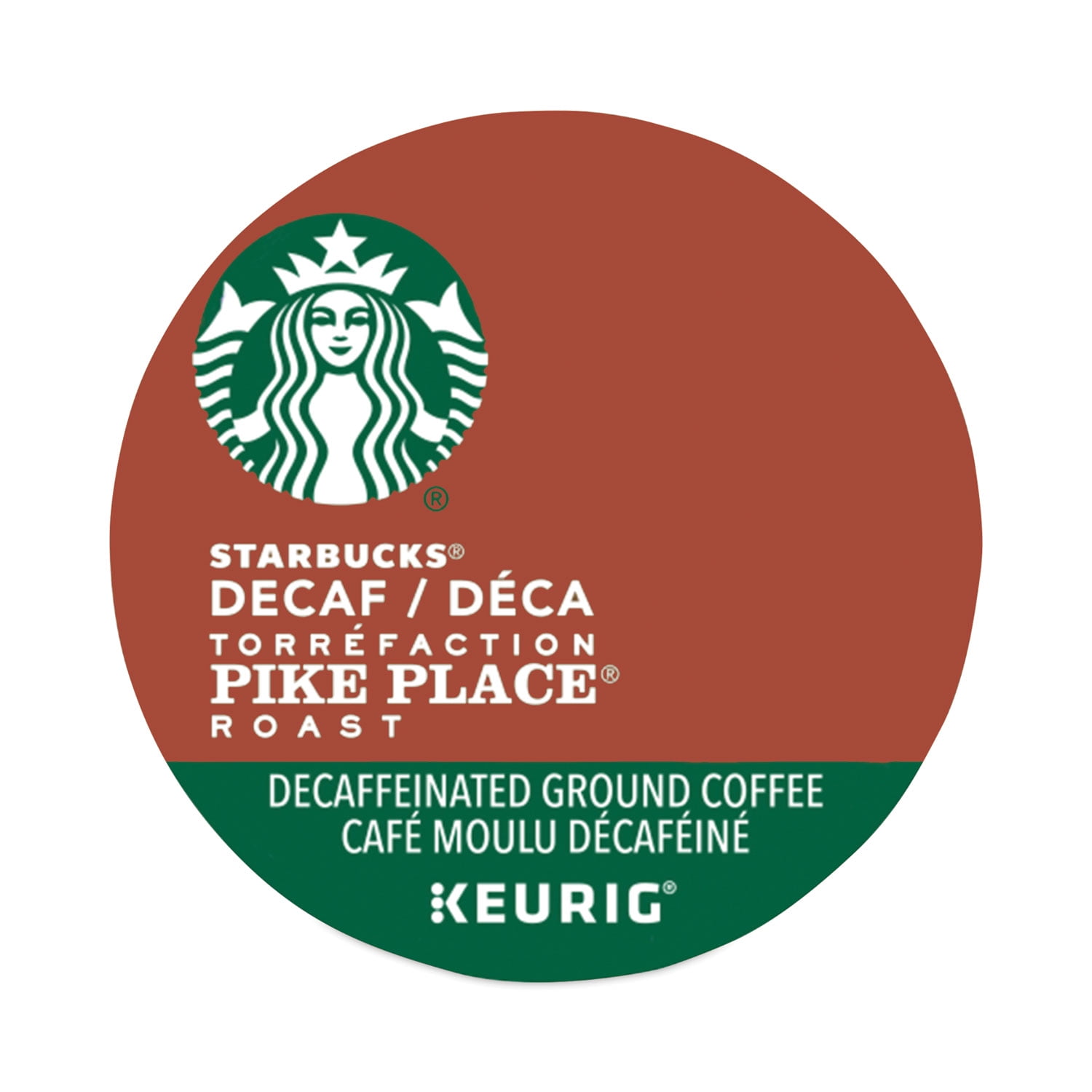 Starbucks Coffee K-Cups, Pike Place Roast, Decaf, 24 Pack