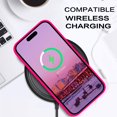 thumbnail image 4 of Funda de teléfono BENTOBEN para iPhone 14 Pro Max, silicona suave, rosa intenso, 4 of 9