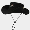 thumbnail image 2 of GPOECD Chapeau Seau Western Cowboy Camping pour Extérieur Printemps Été Randonnée et Pêche Soleil Noir, Taille Unique, 2 of 4