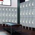 thumbnail image 6 of SOLAURA Metal Storage Lockers with 3 Doors Large Steel Cabinet for Gym, Garage, Office - Gray, 6 of 7