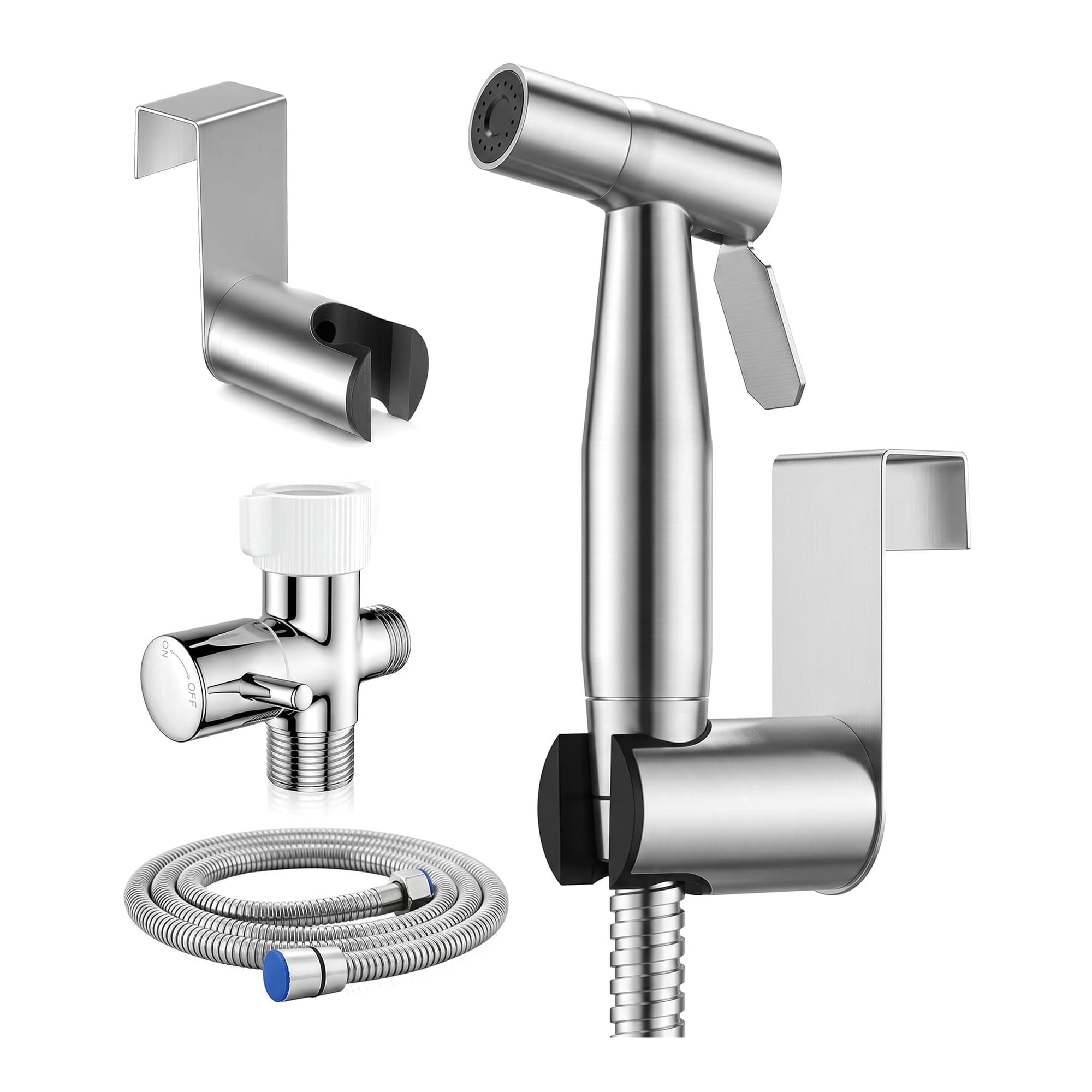 WZB Handheld Bidet Sprayer with Adjustable Hose, for Toilet and Feminine Wash