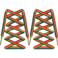 thumbnail image 4 of 2 Paires Lacets de Espadrilles Polyester Sangles de Chaussures Arc-en-Ciel Lumineux, 4 of 4