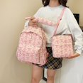 thumbnail image 5 of HJYCHN Backpack for Girls Stripe Bow Heart Print 3Pc Set Daypack with Crossbody Pouch Pencil Case Back to School Supplies for Kids Boys Backpack Pink, 5 of 9