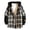 Black-Shirt, variant on Mens Plaid Long Sleeve Hooded Shirt Pullover Layered Casual Fall Autumn Top Black L