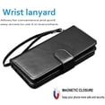 thumbnail image 5 of Njjex Case Wallet for 2019 Galaxy S10 S10+ S10E 10 Plus S10 5G, Njjex [Wrist Strap] Luxury PU Leather Wallet Flip Protective Detachable Magnetic Hard Case Cover with 9 Card Slots & KickStand, 5 of 5