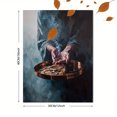 thumbnail image 3 of Hands Holding Coins Oil Painting Canvas Print Wall Art for Living Room Office Study Library, 3 of 8
