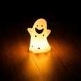 thumbnail image 5 of Halloween Night Light Decor Mini Glowing Ghost LED Table Lamp 4.72x2.95x2.76in Plastic Warm LED & Cute Design for Desktop Bedroom Indoor Halloween Home Decor by MPOISVA, 5 of 7