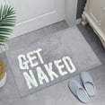 thumbnail image 4 of Get Naked Bath Mat Cute Bathroom Rugs Non Slip Absorbent Bath Rugs Funny Bathroom Rugs with Rug Pad Funny Bathroom Decor Pink Bath Mat for Tub and Shower,Machine Washable,20”x32”, 4 of 5