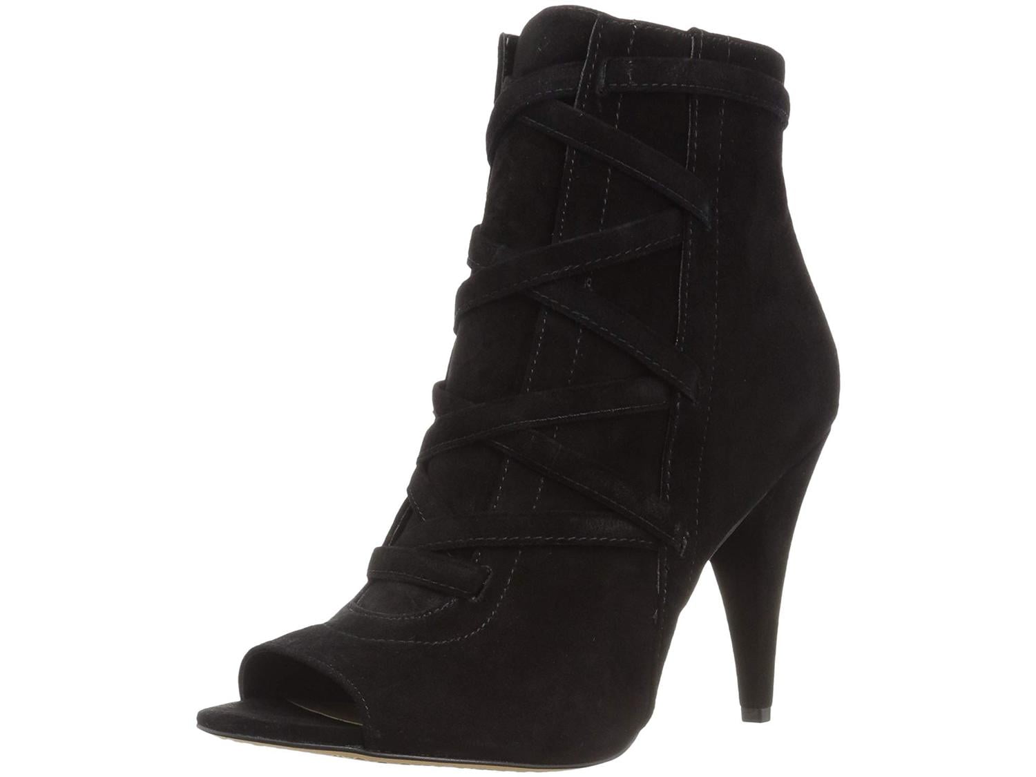 Vince camuto koral heeled hotsell peep toe suede bootie