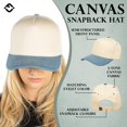 thumbnail image 4 of Funky Junque Trucker Hat – Vintage Snapback Baseball Cap - Denim/Beige, 4 of 5
