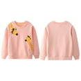 thumbnail image 2 of Zshosam Kids Sweatshirt Toddler Baby Boy Girl Outfit Sweatshirts Long Sleeve Crewneck Pullover Kids Fall Winter Clothes,Pink 3-4 Years, 2 of 9