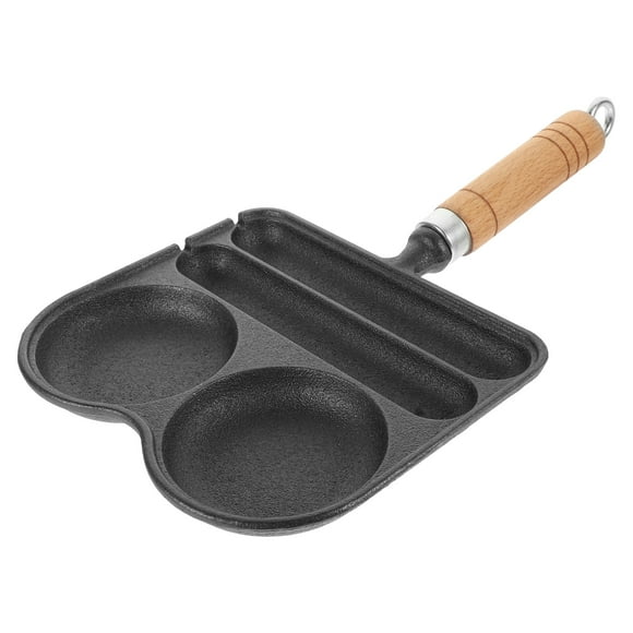 Moule à Oeufs en Fonte Noire 1Pcs 12.77X7.07X1.18 Po