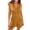 Brown, variant on aidice Rompers for Women Summer V Neck Button Cap Sleeve Ruched Loose High Waisted Shorts Jumpsuits