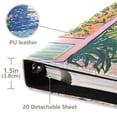 thumbnail image 3 of FORMRS 3 Ring Photo Album 4"x6" Self Adhesive Large Capacity PU Leather Cover, Colorful Seaside, 3 of 8