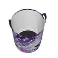 thumbnail image 3 of PHELIKA Butterflies Flowers Purple Pattern 03 Laundry Basket 65L Large Foldable Round For Dirty Clothes Toy Storage, 3 of 6
