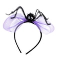 thumbnail image 3 of Diadema de Halloween, tocado ligero para juegos de rol, cumpleaños, carnaval, disfraz Púrpura, 3 of 8