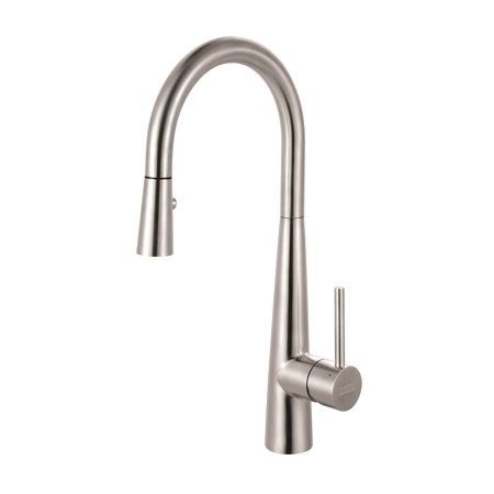 Franke FF3450 Steel Series 17-7/16" Tall Single Handle Pull-Down Kitchen Faucet, Stainless Steel