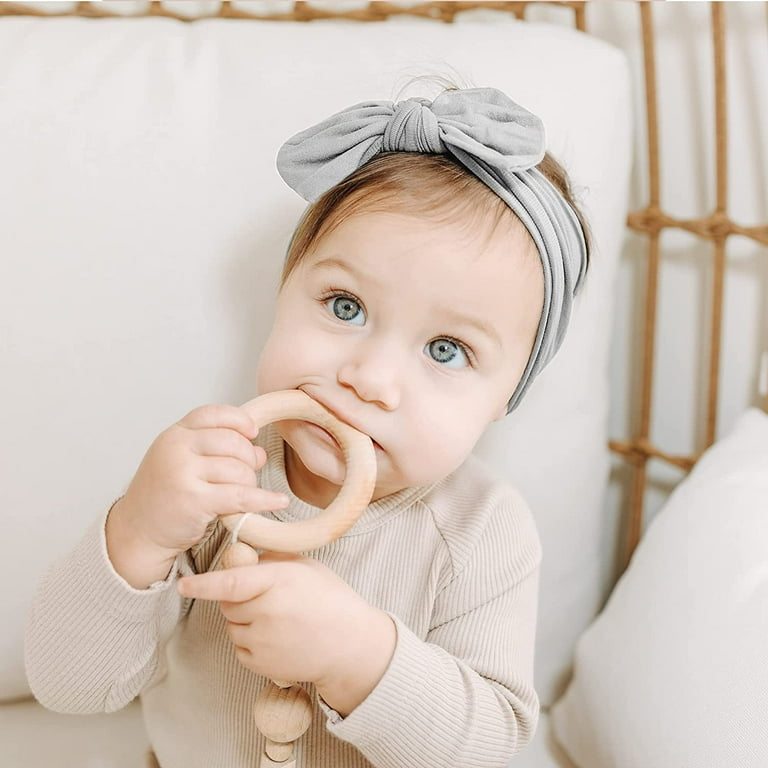 18PCS Baby Nylon Headbands Hairbands Hair Bow Elastics for Baby