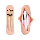 thumbnail image 2 of Vogacara Soporte para brochas de maquillaje de silicona hecho con estuche para brochas de maquillaje organizador de brochas de maquillaje seguro Ayudas para vestirse con gancho de botón caqui, 2 of 6