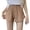 Coffee, variant on ROHUUQUE Women's Pajama Shorts Cotton Blend Drawstring High Waist Solid Loose Casual Sleep Bottoms Lounge Vacation Home Shorts