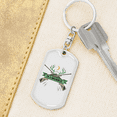 thumbnail image 6 of Huntaholic Hunter'S Keychain Stainless Steel or 18k Gold Dog Tag Keyring, 6 of 10