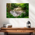 thumbnail image 2 of Elephant Stock Dazzling Huai Mae Khamin Waterfall Wall Art - Horizontal Canvas Wall Art - Living Room Wall Decor - Nature Canvas - Green And Brown Decor - 24" x 16", 2 of 4