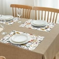 thumbnail image 3 of Pioneer Flower Floral Print Pattern Summer Placemats Table Placemats Set Of 4-Linen Kitchen Washable Placemats Table Mats 12x18 Inch Non-Slip Heat Resistant, 3 of 5