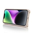 thumbnail image 3 of For iPhone 14/13 Case Litchi Texture Card Bag Leather+TPU Crossbody Phone Cover with Ring Kickstand, 3 of 5