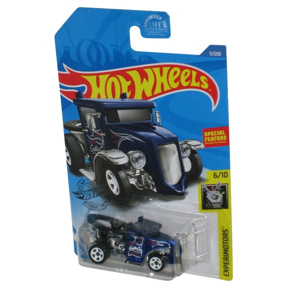 Hot Wheels Experimotors 6/10 (2017) Dark Blue Gotta Go Toy Car 5/250