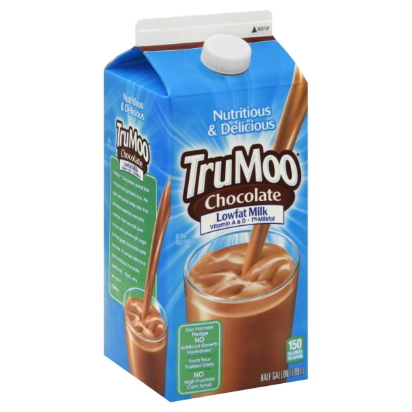 Trumoo 1 Lowfat Chocolate Milk 0 5 Gal Walmart Com Walmart Com