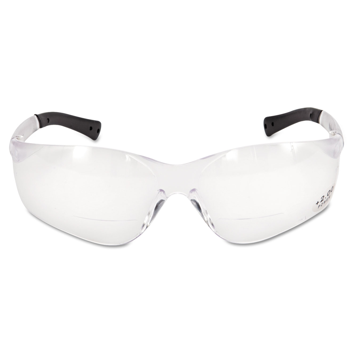 Mcr Safety Bkh20 2 0 Strength Bearkat Magnifiers Safety Glasses Clear Lens