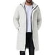 thumbnail image 1 of Abrigo acolchado con capucha desmontable para hombre, edición INSPIRE CHIC, chaqueta larga de invierno con cierre completo, M, blanco, 1 of 6