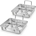 thumbnail image 1 of Rôtissoire avec Grille CHEF Bière Canette Poulet Rôtissoire Acier Inoxydable Plaque de Cuisson avec Grille Verticale pour Cuisson Grill Fumoir Poignée à Rivets et Fil Épais Robuste et Lave-Vaisselle, 1 of 7