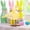 Yellow, variant on ZZkhGo Easter Decoration Sparkling Resurrected Birds Couple Ornamental Display Tabletop Prop Festive Holiday Theme Statue 6.29 Inches