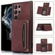 thumbnail image 1 of Wine Red Triangle Business Leather Case For Galaxy S22 S21 Ultra / S22 S21 S20 Plus / S22 S21 S20 / A52 / A71 / A72 / A22 / A32 / A21S / S20 FE, 1 of 5