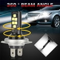 thumbnail image 5 of ZHIMAO H7 Headlight Car Lights° Beam Angle 4pcs/set 6000K White DC 12V New, 5 of 9