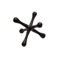thumbnail image 1 of Sagebrook Home Jacks Sculpture en Métal Noir, 8", 1 of 2