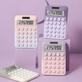 thumbnail image 4 of Desk Calculator, Big Buttons Calculator, 12 Digits, Large LCD Display Cute Calculator, Solar and Battery Dual Power Desktop Calculators, Cute and Aesthetic -Gradient Green, 4 of 9