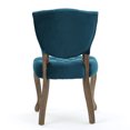 thumbnail image 4 of Noble House Sofia Contemporary Velvet Dining Chairs, Set of 2, Dark Teal, 4 of 7