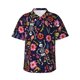 thumbnail image 1 of Fotbe Dancing Skeletons Floral Garden Camisa Hawaiana para Hombre Unisex – Camisa Casual de Verano con Botones de Manga Corta de Algodón y Lino,3X-Large, 1 of 7