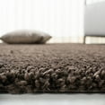 thumbnail image 5 of SAFAVIEH August Carlene Solid Plush Shag Area Rug, Brown, 6' x 9', 5 of 8