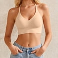 thumbnail image 4 of Women's Lace Racerback Wireless Bra V-Neck Seamless Support Bralette with Adjustable Straps Comfortable Everyday Bra, 4 of 5