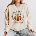 thumbnail image 5 of Coquette Pumpkin Patch Girly - Women's Lightweight Garment Dyed Sweatshirt, 5 of 7