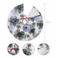 thumbnail image 7 of Purple Black Spring Floral Christmas Tree Skirt 48 Inches Large Christmas Skirt Tree, Watercolor Summer Botanical Tree Skirt Christmas Decorations for Fireplace Party Holidays Indoor Outdoor, 7 of 7