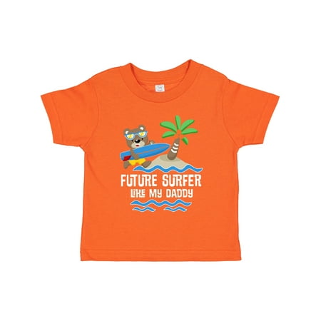

Inktastic Surfing Future Surfer Like Daddy Boys or Girls Toddler T-Shirt