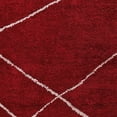thumbnail image 2 of Glitzy Rugs UBSLSM188L0026A9 5 x 8 ft. Hand Knotted Gabbeh Silk Mix Rectangle Area Rug, Red, 2 of 5