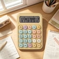 thumbnail image 4 of Stylish Voice Calculator with Large Display, Clear Audio Broadcast, Battery Powered Desktop Calculator for Office Home Study Accounting, Yellow, JKODE, 4 of 5