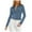 Blue, variant on Kaprioy Womens Breathable Slim Fit Cropped Cardigan Button Up Long Sleeve Casual Sexy Basic Shirt Tops Fall Fashion Clothing Coffee, XL
