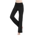 thumbnail image 4 of Hngshg Womens Wide Leg Yoga Pants Mid Waist Flare Leg Pants Casual Athletic Pants No Pockets, 4 of 6