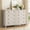 Beige, variant on CARPETNAL White Dresser for Bedroom, 55" Wide 8 Drawer Dresser with Metal Handles and Deep Drawers, Modern Large Wood Chest of Drawers for Living Room, Hallway.